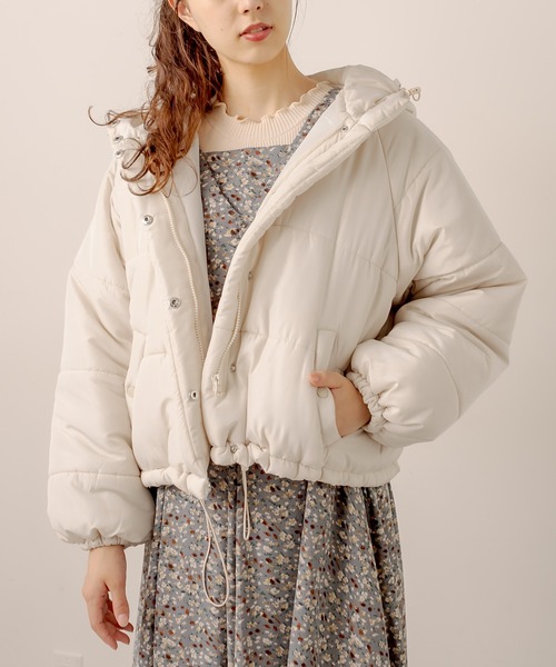 OLIVE des OLIVE（オリーブデオリーブ）の「冬マスト！あったか。ナカワタブルゾン（ブルゾン・レディース・ブラック/ベージュ/アイボリー/ライトブラウン・FREE）」の15枚目の写真