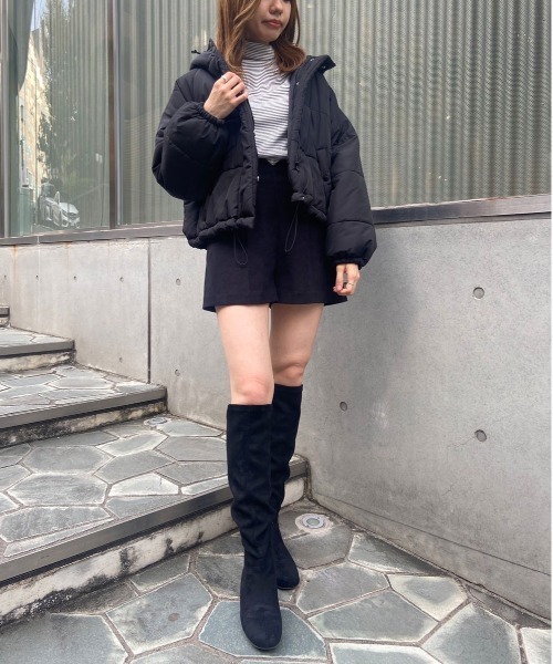 OLIVE des OLIVE（オリーブデオリーブ）の「冬マスト！あったか。ナカワタブルゾン（ブルゾン・レディース・ブラック/ベージュ/アイボリー/ライトブラウン・FREE）」の22枚目の写真