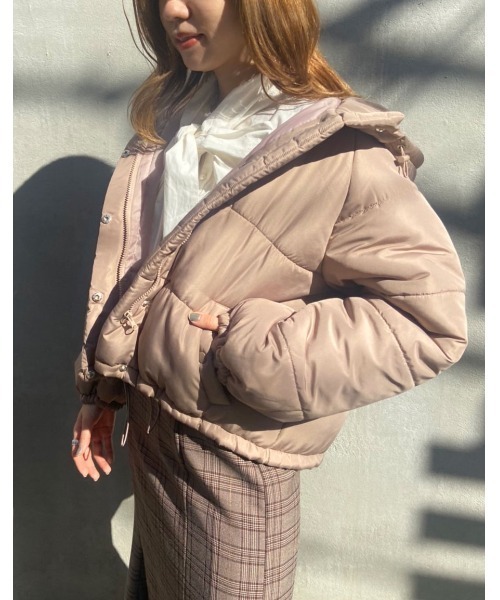 OLIVE des OLIVE（オリーブデオリーブ）の「冬マスト！あったか。ナカワタブルゾン（ブルゾン・レディース・ブラック/ベージュ/アイボリー/ライトブラウン・FREE）」の19枚目の写真