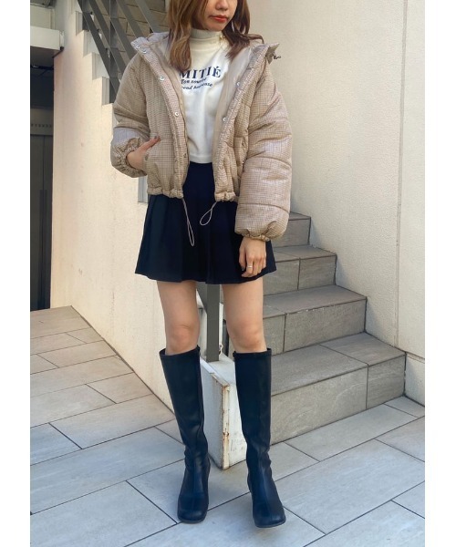 OLIVE des OLIVE（オリーブデオリーブ）の「冬マスト！あったか。ナカワタブルゾン（ブルゾン・レディース・ブラック/ベージュ/アイボリー/ライトブラウン・FREE）」の16枚目の写真