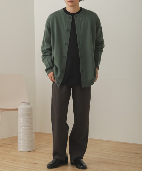 SENSE OF PLACE by URBAN RESEARCH（センスオブプレイスバイアーバンリサーチ）の「『セットアップ対応』ダブルタックテーパードスラックスB（スラックス・メンズ・チャコールグレー/ブラウン/ベージュ・LARGE/MEDIUM）」の14枚目の写真