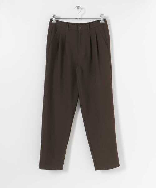 SENSE OF PLACE by URBAN RESEARCH（センスオブプレイスバイアーバンリサーチ）の「『セットアップ対応』ダブルタックテーパードスラックスB（スラックス・メンズ・チャコールグレー/ブラウン/ベージュ・LARGE/MEDIUM）」の9枚目の写真