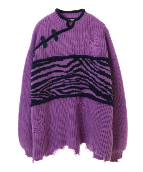 Candy Stripper（キャンディストリッパー）の「CHINA CRASH ニット（ニット/セーター・レディース・ブラック/ブルー/パープル・2）」の14枚目の写真