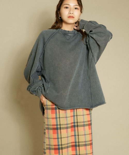 KBF（ケイビーエフ）の「ULTRA THERMOリメイクスウェット（スウェット・レディース・ベージュ系その他/ピンク/チャコールグレー・ONE）」の21枚目の写真