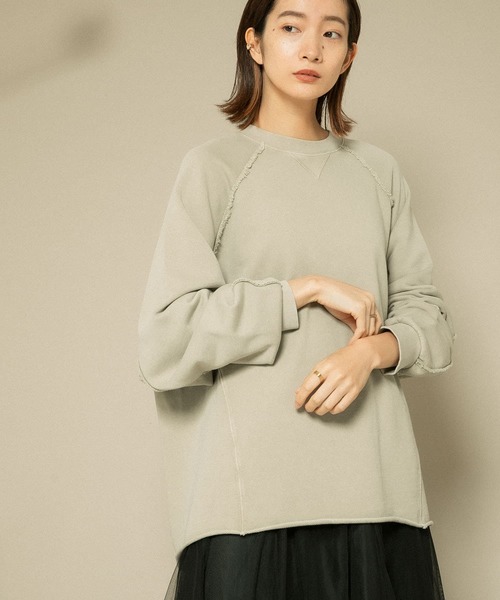 KBF（ケイビーエフ）の「ULTRA THERMOリメイクスウェット（スウェット・レディース・ベージュ系その他/ピンク/チャコールグレー・ONE）」の15枚目の写真