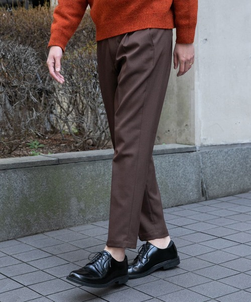 URBAN RESEARCH ROSSO MEN（アーバンリサーチロッソメン）の「『XLサイズあり』ウールライクスリムイージーパンツ（その他パンツ・メンズ・チャコールグレー/ブラック/ブラウン・MEDIUM/LARGE/X-LARGE）」の3枚目の写真