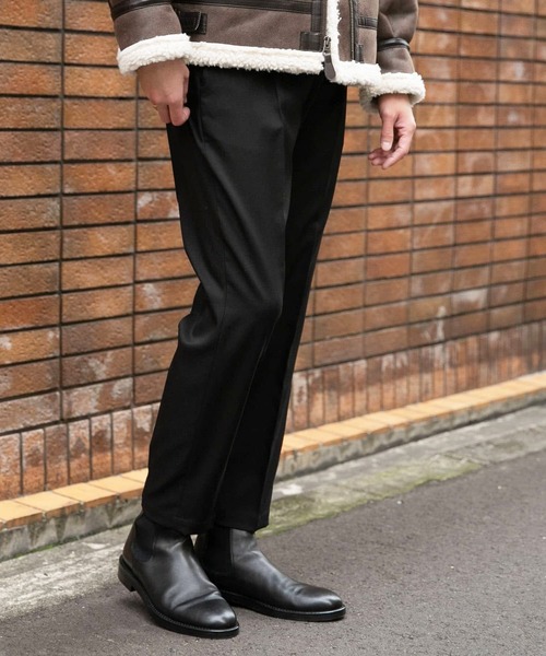 URBAN RESEARCH ROSSO MEN（アーバンリサーチロッソメン）の「『XLサイズあり』ウールライクスリムイージーパンツ（その他パンツ・メンズ・チャコールグレー/ブラック/ブラウン・MEDIUM/LARGE/X-LARGE）」の2枚目の写真