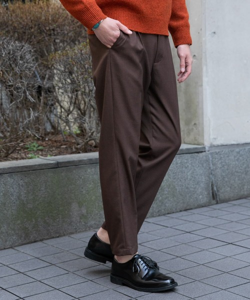 URBAN RESEARCH ROSSO MEN（アーバンリサーチロッソメン）の「『XLサイズあり』ウールライクスリムイージーパンツ（その他パンツ・メンズ・チャコールグレー/ブラック/ブラウン・MEDIUM/LARGE/X-LARGE）」の6枚目の写真