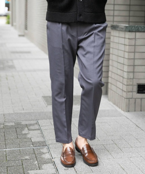 URBAN RESEARCH ROSSO MEN（アーバンリサーチロッソメン）の「『XLサイズあり』ウールライクスリムイージーパンツ（その他パンツ・メンズ・チャコールグレー/ブラック/ブラウン・MEDIUM/LARGE/X-LARGE）」の4枚目の写真