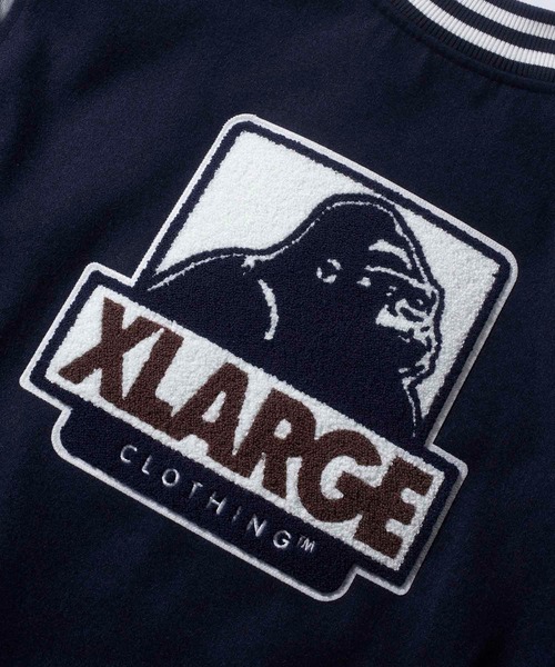XLARGE（エクストララージ）の「OG VARSITY JACKET（スタジャン・メンズ・パープル/ブラック/グリーン/ネイビー・L/S/XL/M）」の12枚目の写真