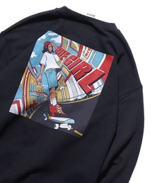 ROOPTOKYO | ROOPTOKYO×msy. コラボ SKATE Sweat スウェット クルーネック スケボー バックプリント イラストレーター(スウェット)