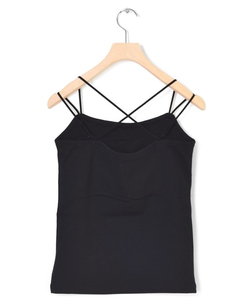 w closet（ダブルクローゼット）の「カップ付きキャミソール（キャミソール・レディース・ブラック/ダークグリーン/ブラウン/オフホワイト/ライム/パープル系その他/オレンジ/ラベンダー/グレイッシュベージュ・FREE）」の18枚目の写真