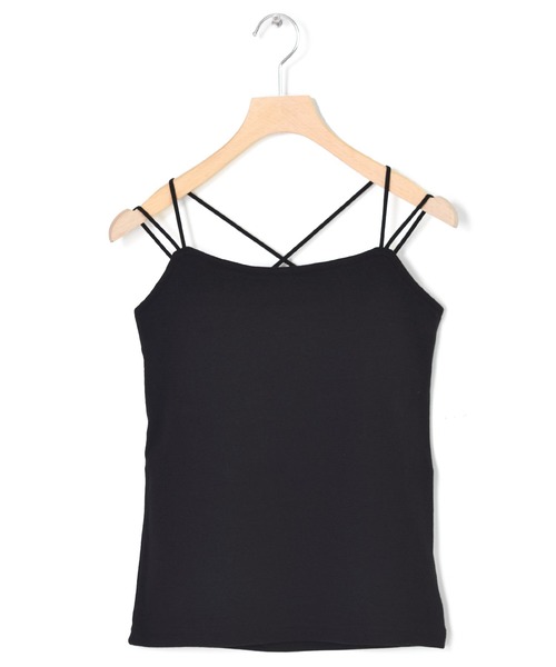 w closet（ダブルクローゼット）の「カップ付きキャミソール（キャミソール・レディース・ブラック/ダークグリーン/ブラウン/オフホワイト/ライム/パープル系その他/オレンジ/ラベンダー/グレイッシュベージュ・FREE）」の14枚目の写真