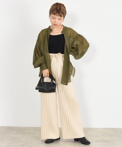 w closet（ダブルクローゼット）の「カップ付きキャミソール（キャミソール・レディース・ブラック/ダークグリーン/ブラウン/オフホワイト/ライム/パープル系その他/オレンジ/ラベンダー/グレイッシュベージュ・FREE）」の13枚目の写真