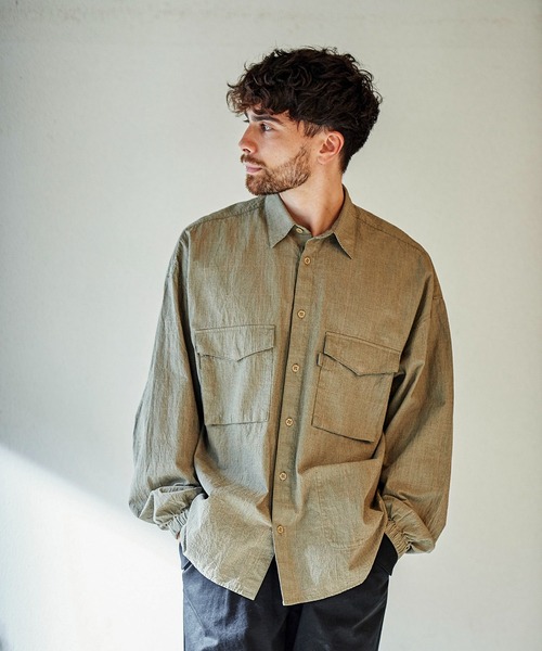 GORDON MILLER(ゴードンミラー)の「GORDON MILLER(ゴードンミラー) ORGANIC WASHER CHECK GARAGE SHIRT ( オーガニックワッシャーチェック ガレージシャツ)(2colors)(Men's)(21A-GM008)(シャツ/ブラウス・メンズ・ブラウン/グレー・M/L)」の13枚目の写真