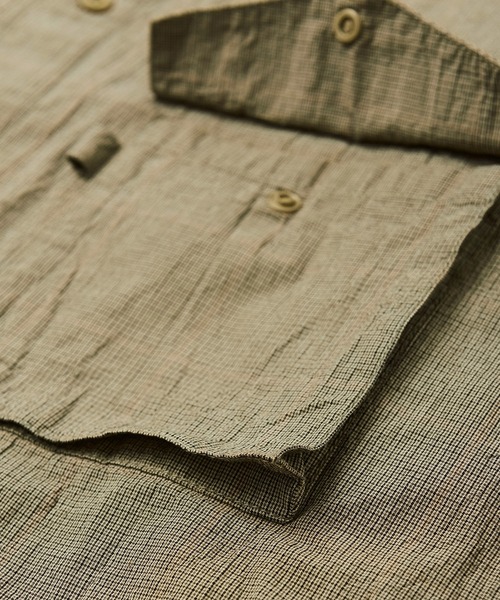 GORDON MILLER(ゴードンミラー)の「GORDON MILLER(ゴードンミラー) ORGANIC WASHER CHECK GARAGE SHIRT ( オーガニックワッシャーチェック ガレージシャツ)(2colors)(Men's)(21A-GM008)(シャツ/ブラウス・メンズ・ブラウン/グレー・M/L)」の22枚目の写真