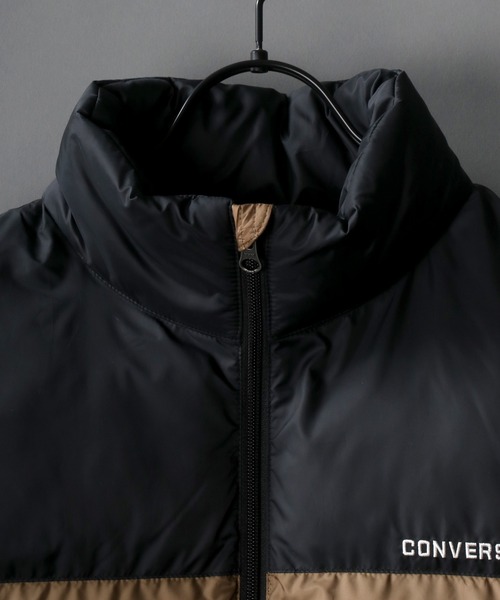 CONVERSE（コンバース）の「【CONVERSE】 ツートン ファイバーダウンジャケット（ダウンジャケット/コート・メンズ・ブラック/ベージュ/カーキ/ブラウン系その他・M/L/LL）」の10枚目の写真