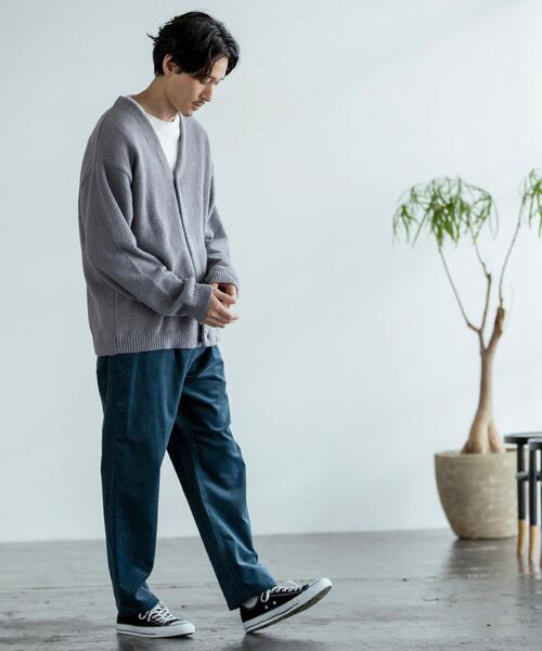 coen（コーエン）の「モヘアタッチニットVネックルーズカーディガン（カーディガン/ボレロ・メンズ・グレー/ブラック・MEDIUM/X-LARGE/SMALL/LARGE）」の20枚目の写真