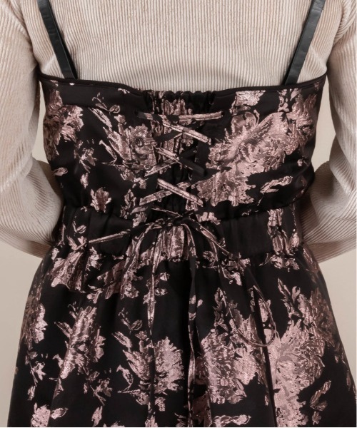 RANDA（ランダ）の「ビットデザインジャガードワンピース（ワンピース・レディース・ピンク/ネイビー/ブラック・0/1）」の14枚目の写真