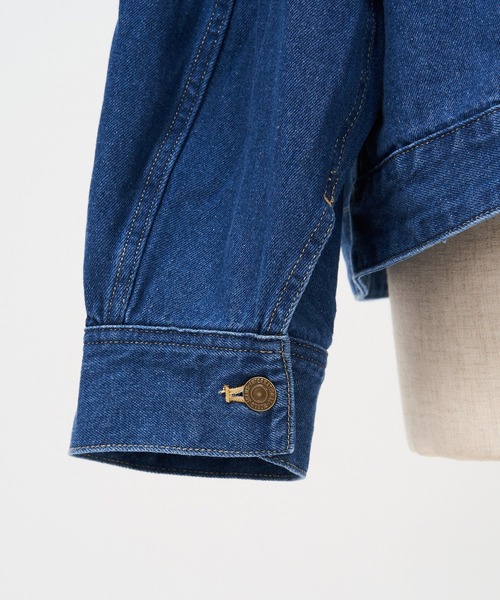 AS KNOW AS PINKY(アズノゥアズピンキー)の「袖ポワ可憐なデニムジャケット(デニムジャケット・レディース・ブラック/ブルー・FREE)」の14枚目の写真