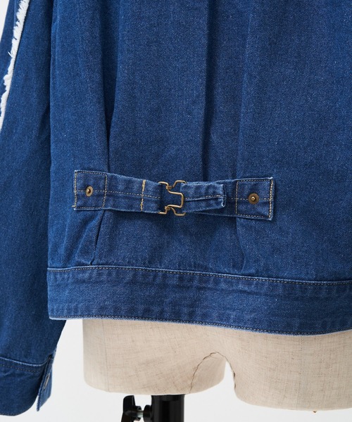 AS KNOW AS PINKY(アズノゥアズピンキー)の「袖ポワ可憐なデニムジャケット(デニムジャケット・レディース・ブラック/ブルー・FREE)」の16枚目の写真