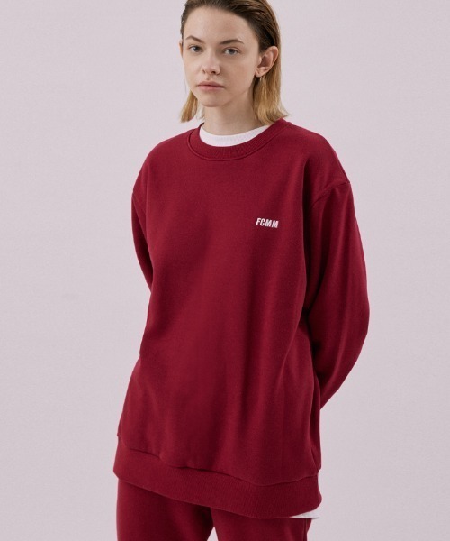 FCMM（エフシーエムエム）の「CLUB ESSENTIAL SWEATSHIRT/クラブエッセンシャルスウェットシャツ（スウェット・メンズ・ホワイト/レッド/グレー/ブルー/ダークグリーン/ブラック/オレンジ/ライラック/アイボリー/ライトグリーン/ブルーグレー/ワインレッド・MEDIUM/LARGE/X-LARGE/SMALL）」の10枚目の写真