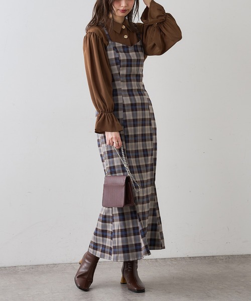 natural couture(ナチュラルクチュール)の「変わり釦キャンディスリーブシャツブラウス(シャツ/ブラウス・レディース・オフホワイト/ブラウン/ピンク・FREE)」の22枚目の写真