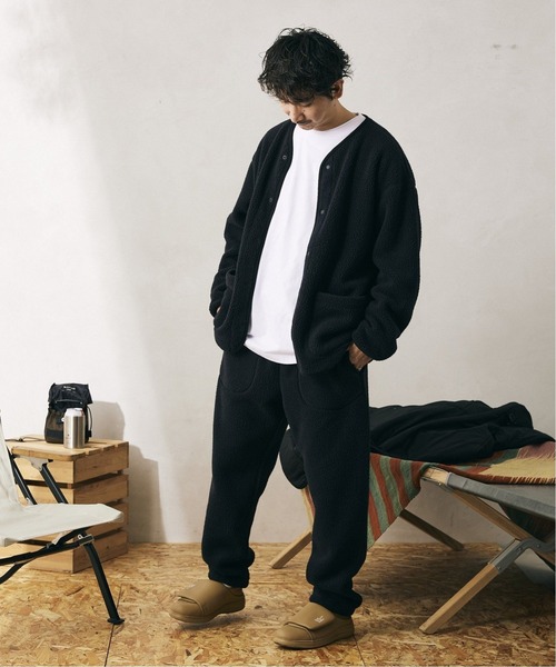 JOURNAL STANDARD relume(ジャーナルスタンダード レリューム)の「◆【Snow Peak/スノーピーク】別注 Thermal ボアフリース カーディガン(カーディガン/ボレロ・メンズ・ブラック・MEDIUM/LARGE)」の14枚目の写真