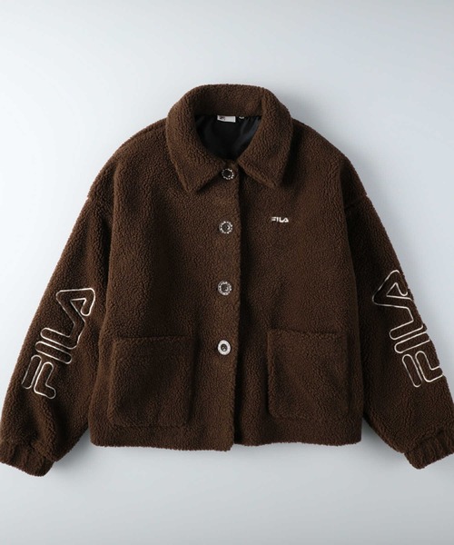 FILA（フィラ）の「【FILA】ボアジャケット（その他アウター・レディース・オフホワイト/ライトブラウン・L/M）」の9枚目の写真