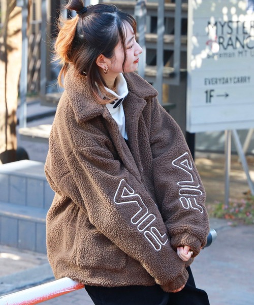 FILA（フィラ）の「【FILA】ボアジャケット（その他アウター・レディース・オフホワイト/ライトブラウン・L/M）」の18枚目の写真
