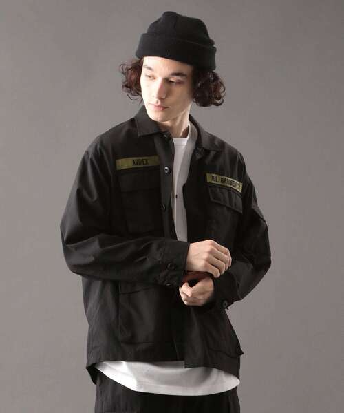 AVIREX（アヴィレックス）の「MILITARY GARMENTS BAGGY FIT B.D.U. JACKET/ ミリタリーガーメンツ バギーフィットB.D.Uジャケット（ミリタリージャケット・レディース・ブラック/ベージュ/オリーブ・1/2/3）」の4枚目の写真