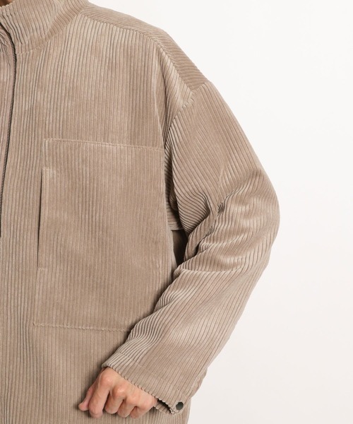 niko and...（ニコアンド）の「[セットアップ対応]コーデュロイZIPアップブルゾン（ブルゾン・メンズ・ベージュ/グリーン/チャコール・MEDIUM/LARGE）」の15枚目の写真