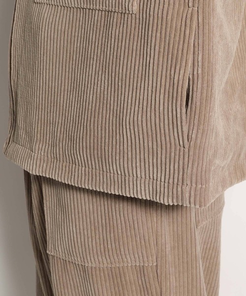 niko and...（ニコアンド）の「[セットアップ対応]コーデュロイZIPアップブルゾン（ブルゾン・メンズ・ベージュ/グリーン/チャコール・MEDIUM/LARGE）」の18枚目の写真