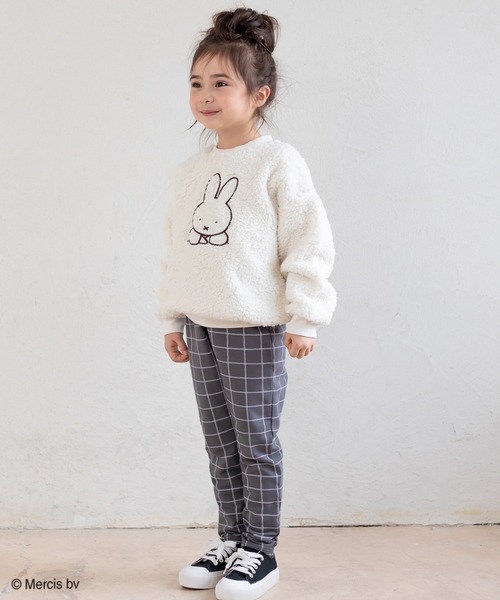 JAM & LINK（ジャムアンドリンク）の「miffy/ ミッフィー＆ボリス もこもこボアトレーナー（スウェット・キッズ・ブラック/モカ/ベージュ/オフホワイト・120cm/130cm/110cm/100cm/140cm/80ｃｍ/90cm）」の16枚目の写真
