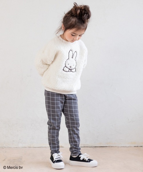 JAM & LINK（ジャムアンドリンク）の「miffy/ ミッフィー＆ボリス もこもこボアトレーナー（スウェット・キッズ・ブラック/モカ/ベージュ/オフホワイト・120cm/130cm/110cm/100cm/140cm/80ｃｍ/90cm）」の5枚目の写真