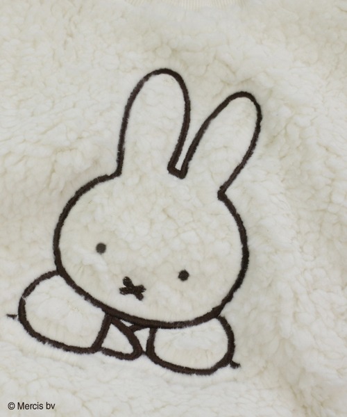 JAM & LINK（ジャムアンドリンク）の「miffy/ ミッフィー＆ボリス もこもこボアトレーナー（スウェット・キッズ・ブラック/モカ/ベージュ/オフホワイト・120cm/130cm/110cm/100cm/140cm/80ｃｍ/90cm）」の14枚目の写真