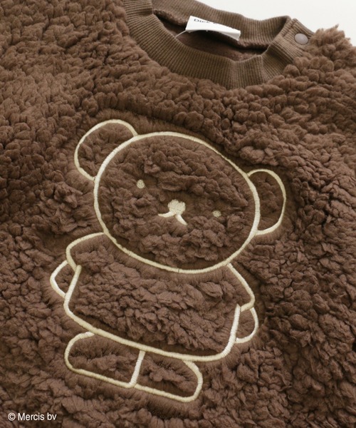 JAM & LINK（ジャムアンドリンク）の「miffy/ ミッフィー＆ボリス もこもこボアトレーナー（スウェット・キッズ・ブラック/モカ/ベージュ/オフホワイト・120cm/130cm/110cm/100cm/140cm/80ｃｍ/90cm）」の6枚目の写真