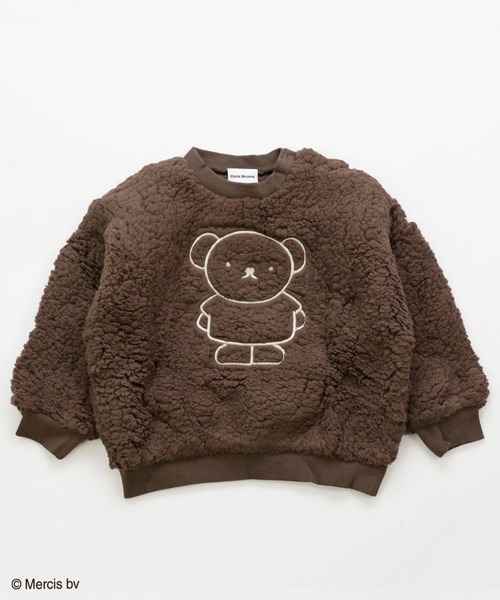 JAM & LINK（ジャムアンドリンク）の「miffy/ ミッフィー＆ボリス もこもこボアトレーナー（スウェット・キッズ・ブラック/モカ/ベージュ/オフホワイト・120cm/130cm/110cm/100cm/140cm/80ｃｍ/90cm）」の19枚目の写真