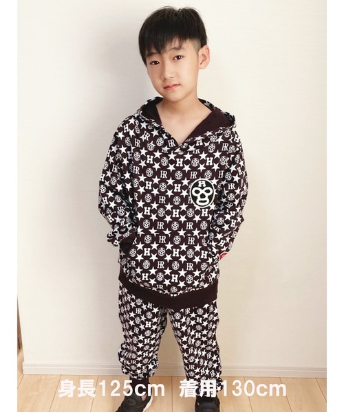 HEAD ROCK（ヘッドロック）の「フーデッドトレーナー（パーカー・キッズ・ブラック/ネイビー/グレー/カーキ/ブラック系その他/ブルー系その他/グレー系その他/グリーン系その他・100/110/120/130/140/150）」の3枚目の写真