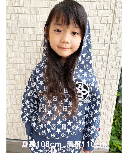 HEAD ROCK（ヘッドロック）の「フーデッドトレーナー（パーカー・キッズ・ブラック/ネイビー/グレー/カーキ/ブラック系その他/ブルー系その他/グレー系その他/グリーン系その他・100/110/120/130/140/150）」の8枚目の写真