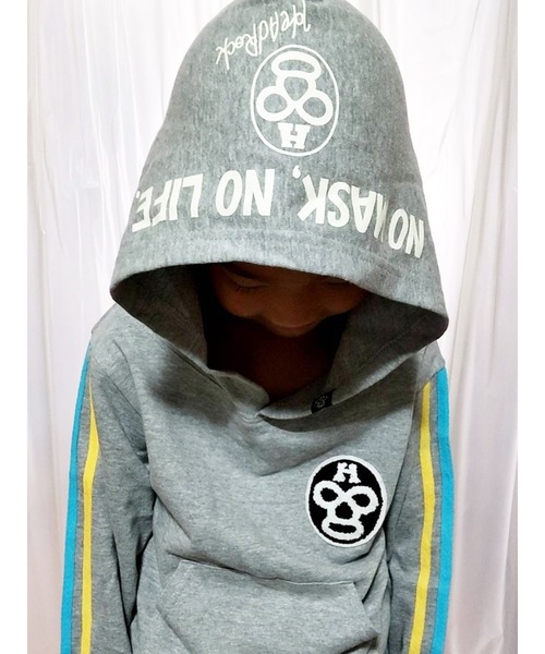 HEAD ROCK（ヘッドロック）の「フーデッドトレーナー（パーカー・キッズ・ブラック/ネイビー/グレー/カーキ/ブラック系その他/ブルー系その他/グレー系その他/グリーン系その他・100/110/120/130/140/150）」の4枚目の写真