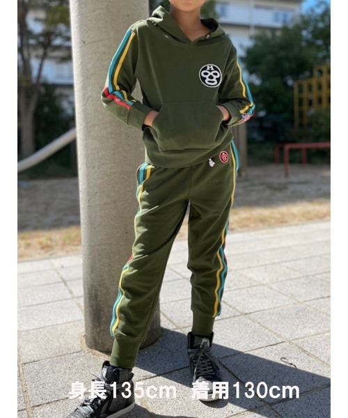 HEAD ROCK（ヘッドロック）の「フーデッドトレーナー（パーカー・キッズ・ブラック/ネイビー/グレー/カーキ/ブラック系その他/ブルー系その他/グレー系その他/グリーン系その他・100/110/120/130/140/150）」の6枚目の写真