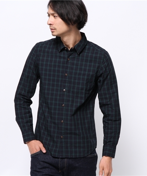 OUTLET（アウトレット）の「【Ciaopanic】タイプライターCHシャツL/S（シャツ/ブラウス・メンズ・ブラック/グリーン・MEDIUM）」の2枚目の写真