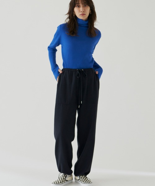 Auntie Rosa Holiday(アンティローザホリデー)の「カラーリブニットタートル(ニット/セーター・レディース・グレー/ピンク/ライトグリーン/ブルー/グリーン/オレンジ/ブラック・FREE)」の11枚目の写真