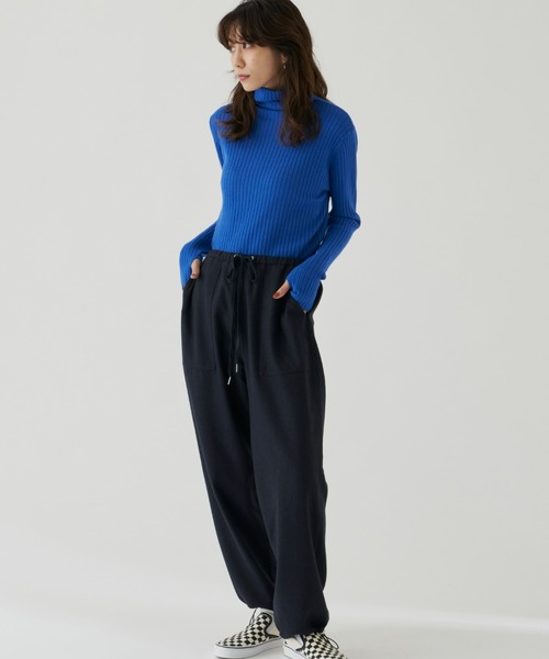 Auntie Rosa Holiday(アンティローザホリデー)の「カラーリブニットタートル(ニット/セーター・レディース・グレー/ピンク/ライトグリーン/ブルー/グリーン/オレンジ/ブラック・FREE)」の12枚目の写真