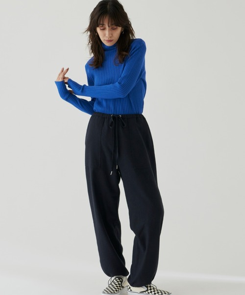 Auntie Rosa Holiday(アンティローザホリデー)の「カラーリブニットタートル(ニット/セーター・レディース・グレー/ピンク/ライトグリーン/ブルー/グリーン/オレンジ/ブラック・FREE)」の13枚目の写真