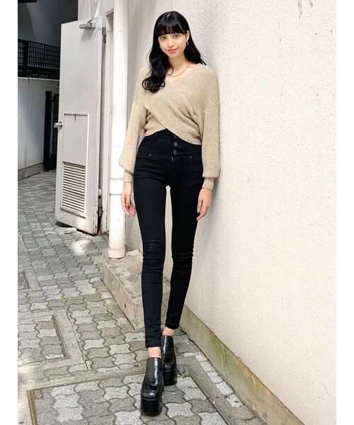 EMODA（エモダ）の「ワイドクロスニット（ニット/セーター）」 - WEAR