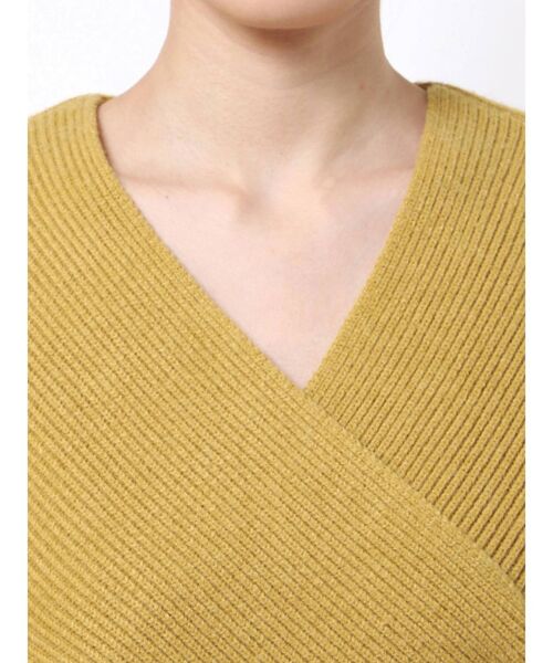 EMODA（エモダ）の「ワイドクロスニット（ニット/セーター・レディース・ブラック/ベージュ/ピンク/マスタード・FREE）」の19枚目の写真