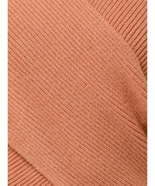 EMODA（エモダ）の「ワイドクロスニット（ニット/セーター・レディース・ブラック/ベージュ/ピンク/マスタード・FREE）」の20枚目の写真