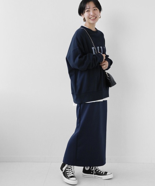 JOURNAL STANDARD relume(ジャーナルスタンダード レリューム)の「XINダンボールタイトスカート◆(スカート・レディース・グレー系その他/ネイビー・36/38)」の13枚目の写真